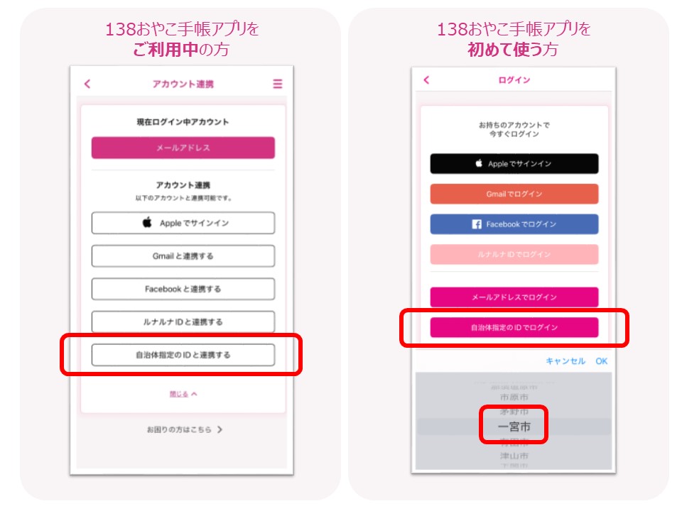イチ・デジ | kencomと138おやこ手帳アプリのデータ連携